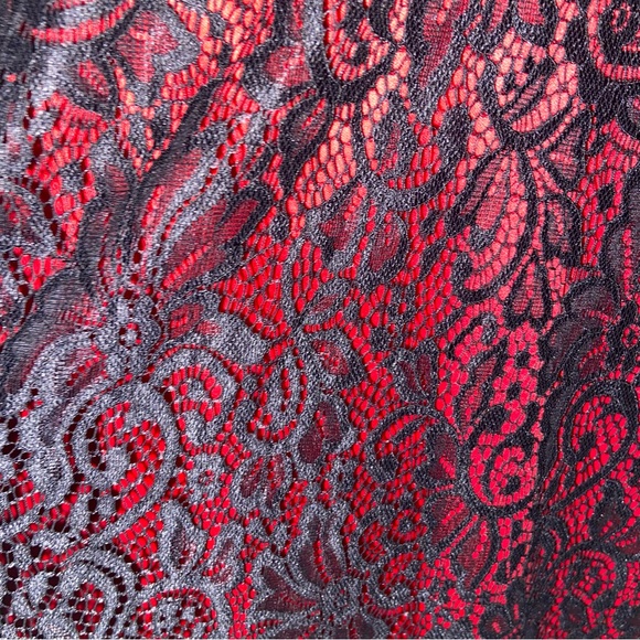 Disney Coco Dress Womens Large Red Black Lace Whimsigoth Goth Skater Retro NWT - Picture 5 of 11